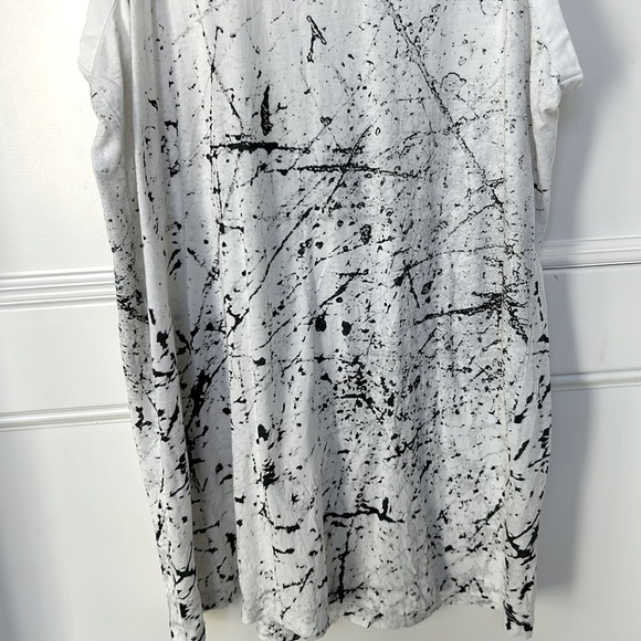 Helmut Lang Muscle Racer Tank Splatter Paint Design Black White Medium - Picture 6 of 7